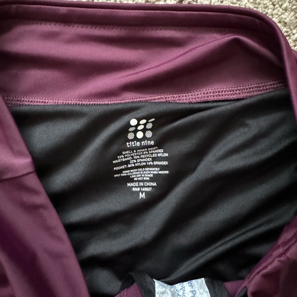 Title Nine Wahine Swim Short Medium Color:Fig - Picture 2 of 4